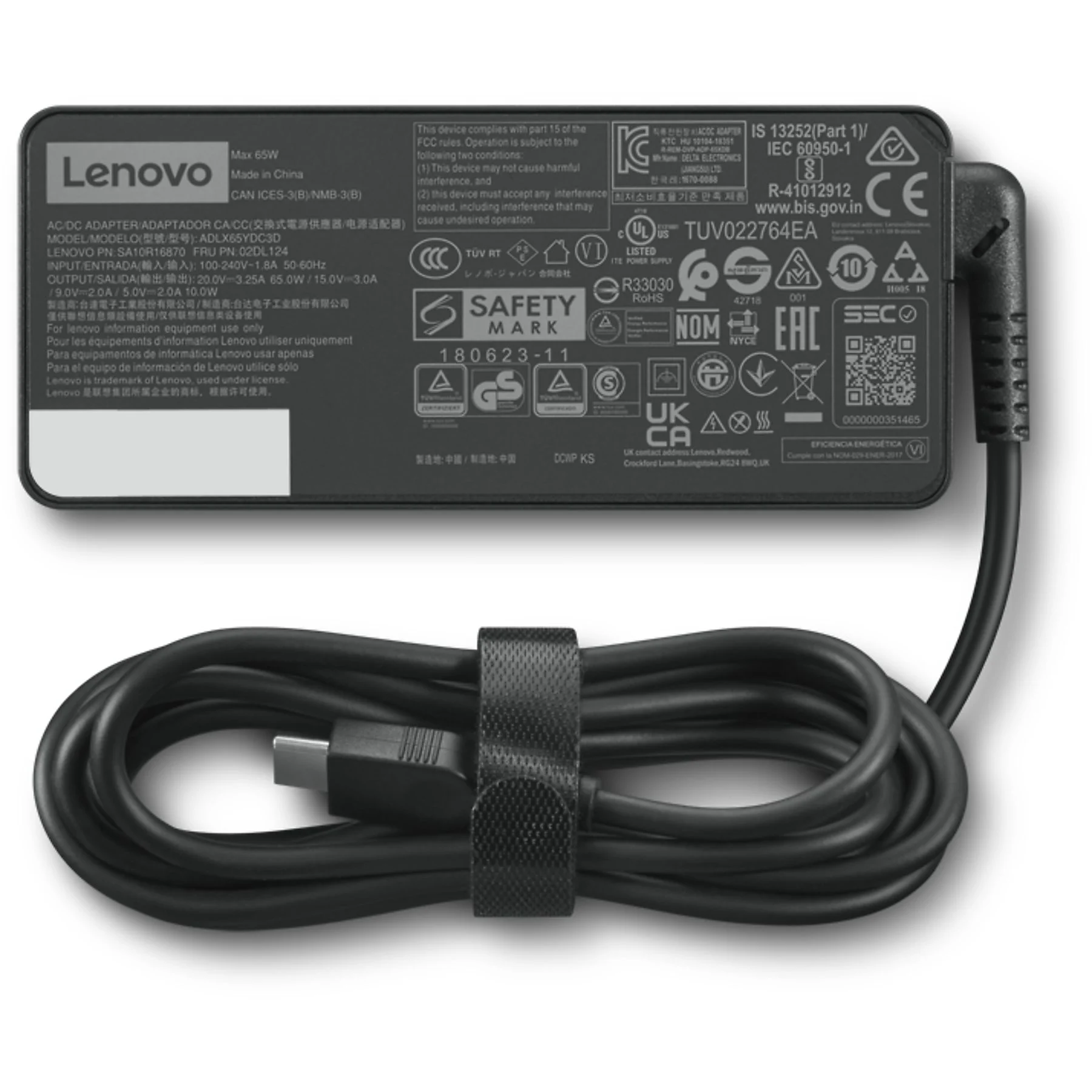 LENOVO USB-C 65W AC Şarj Adaptörü Siyah