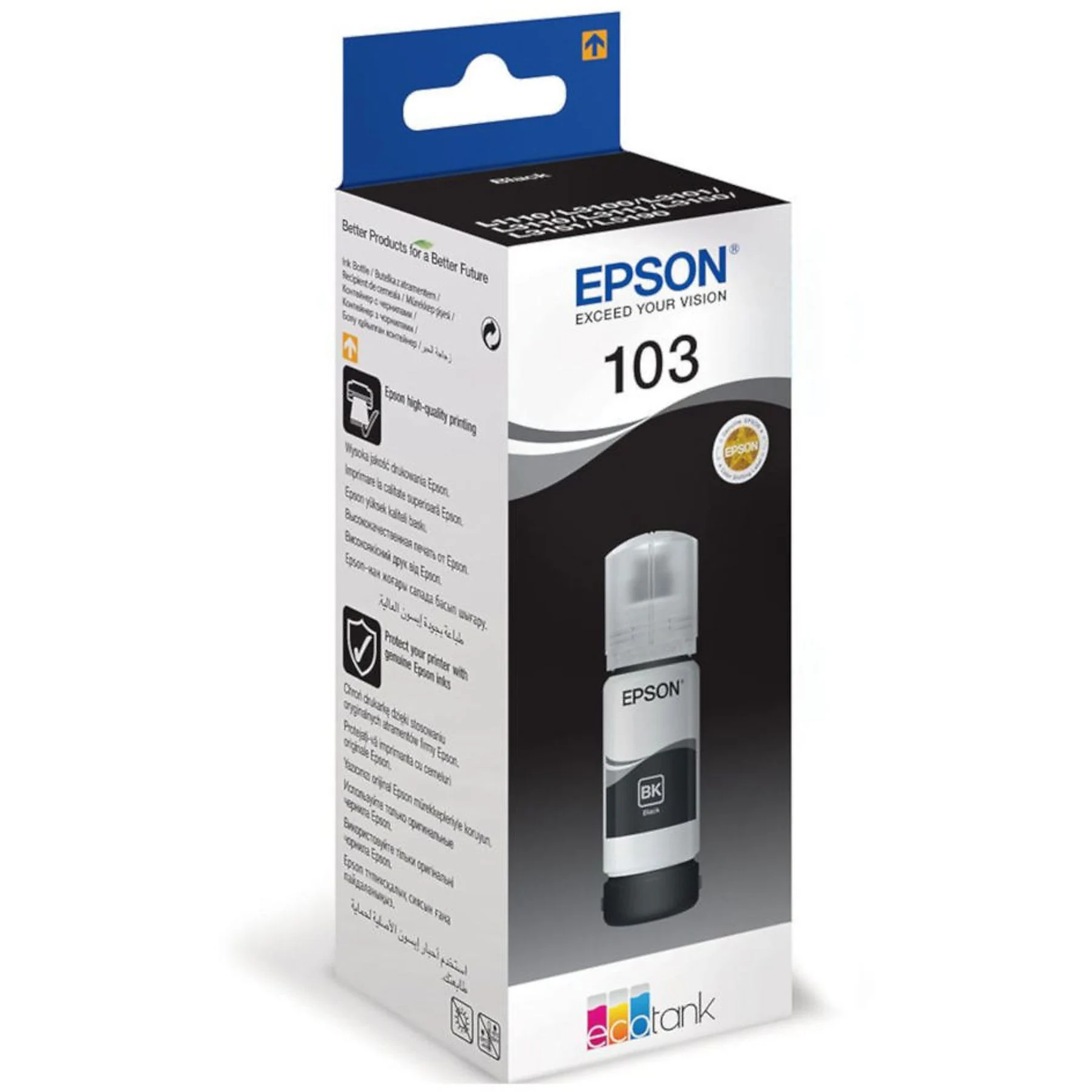 EPSON 103  Siyah Mürekkep